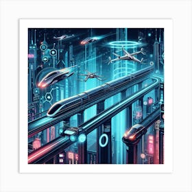 Future Transportation Art Print