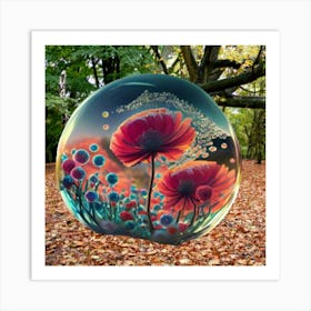 Poppies In The Park Art Print