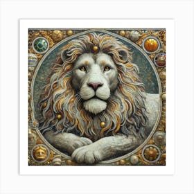 Lion Of The Zodiac Art Print