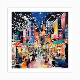 Night Market 2 Art Print