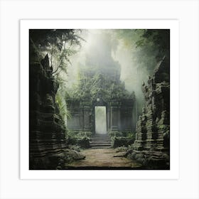 Temple In The Jungle 4 Art Print