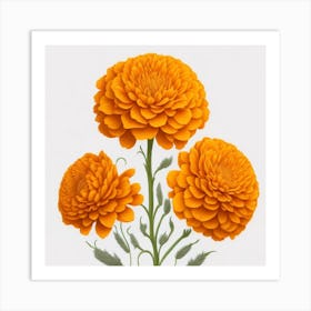 Carnations myluckycharm Art Print