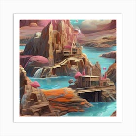 City In The Desert Art Print