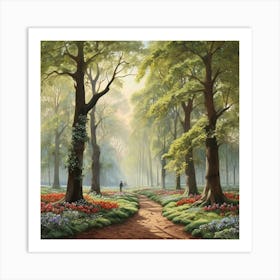 Epping Forest London Parks Garden Painting Art Print Art Print