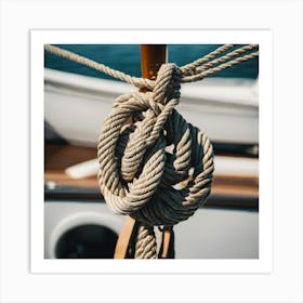 Knot On A Rope Art Print