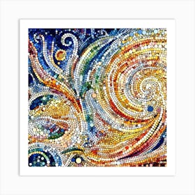 Mosaic Painting Art Print