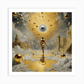 Golden Eye 1 Art Print