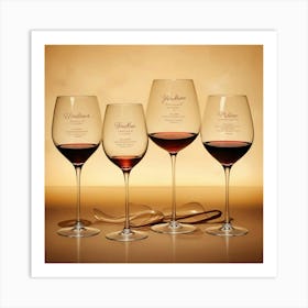 Wine Glasses 13 Art Print