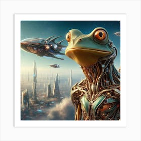 Space Frog Art Print