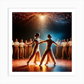 Dancers On Stage 1 Art Print