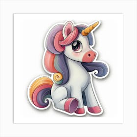 Unicorn Sticker 94 Art Print