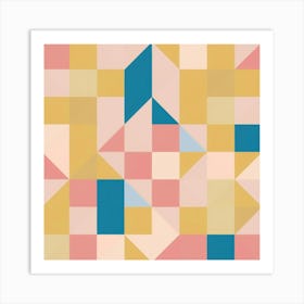 Geometric Abstract Painting 2 Art Print