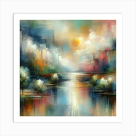 Abstract Cityscape 1 Art Print