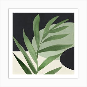 Abstract Leaf Canvas Print Art Print