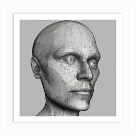 Head Of A Man 9 Art Print