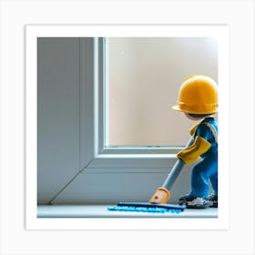 Window Cleaning Art Print