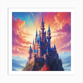 Disney'S Cinderella Castle Art Print