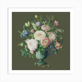 Flowers In A Vase 2 Art Print