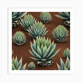 Default Hypnotic Agave Plant Art 1 Art Print