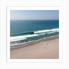 Aerial View Of A Beach 4 Art Print