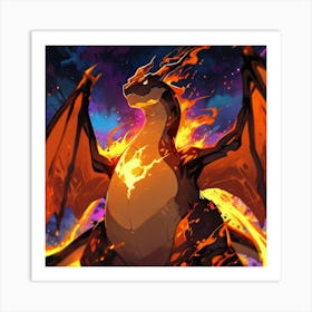 Fire Dragon Art Print