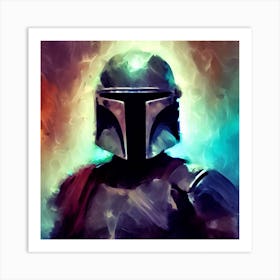 The Mandalorian Abstract Art Print Art Print