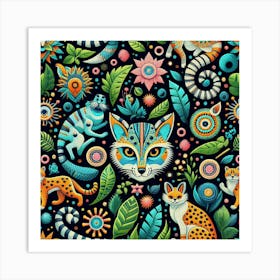 Flora And Fauna Art Print