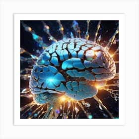 Brain Bursting With Light 1 Art Print