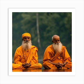 Buddhist Monks 7 Art Print