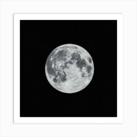 Beautiful Full Moon Art Print