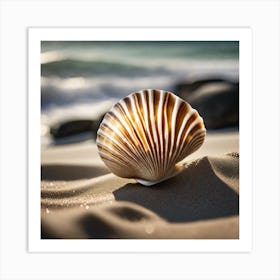 Seashell On The Beach 7 Art Print