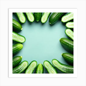 Cucumbers In A Circle 1 Art Print