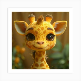 Giraffe 41 Art Print