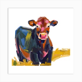 Angus Cow 04 1 Art Print