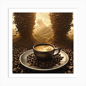 Coffee Art 3 Art Print