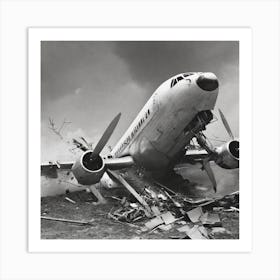 'Airline Crash' Art Print