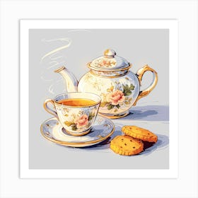 Tea And Biscuits Art Print