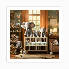 Please Create A Realistic Image Of A Nursery Fille (3) Art Print