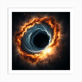 Black Hole Art Print