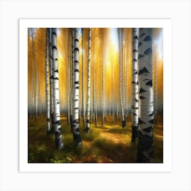 Birch Forest 29 Art Print