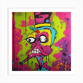Graffiti Clown Art Print