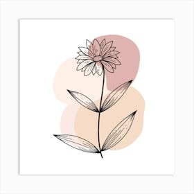 Minimal Flower Art Print