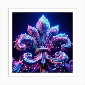 Heraldic Lily 1 Art Print