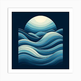 Ocean Waves Art Print