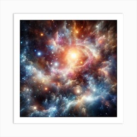 Nebula In Space Art Print