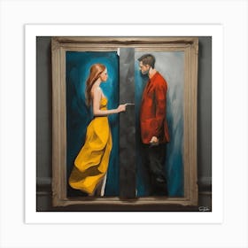 Wall art love betrayal Art Print