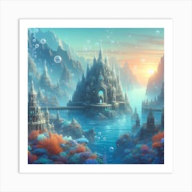 Underwater Palace 9 1 Art Print