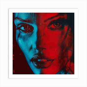 Creatai 24830 A Portrait Of The Actor Angelina Jolie Through Art Print