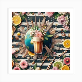 Coffee And Flowers Art Print