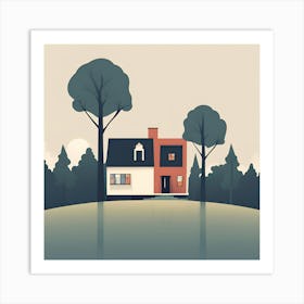 House In The Woods Art Print